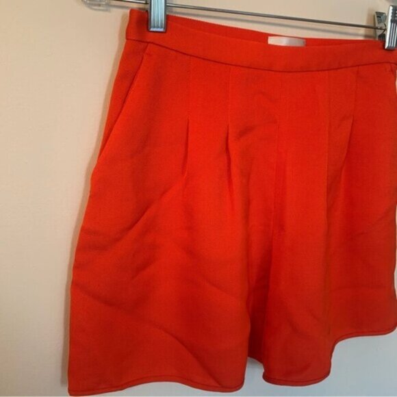 Aritzia Wilfred Le Fou Red High Rise Shorts 4 - Picture 8 of 8